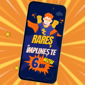 Invitație aniversare video Legend