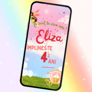 Invitație aniversare video Stardust