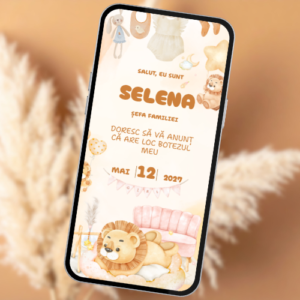 Invitație botez video Joy