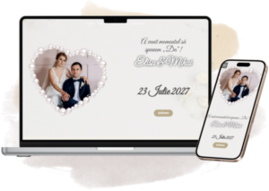 Invitație nuntă online Pearl